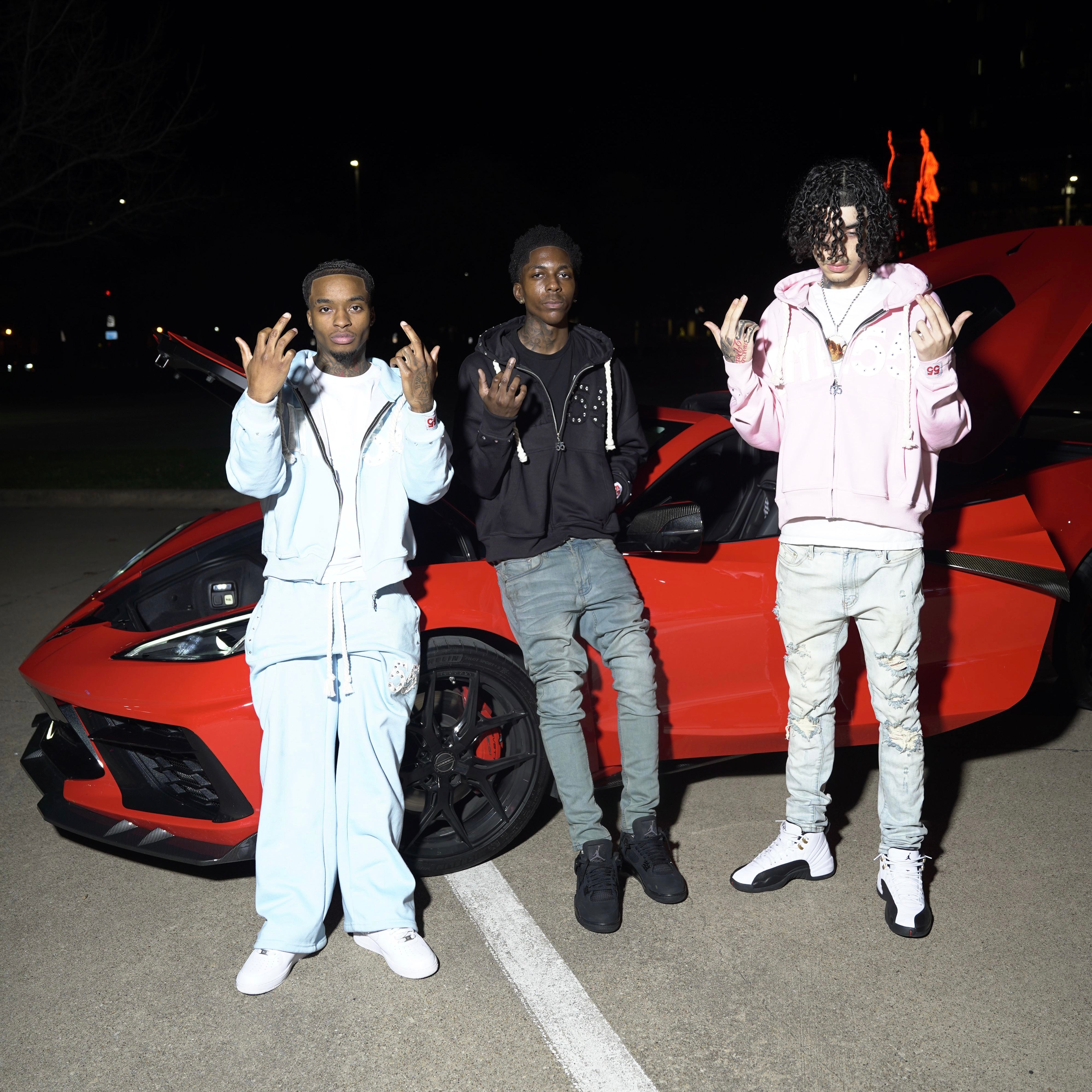 55 Rhinestone Zip up